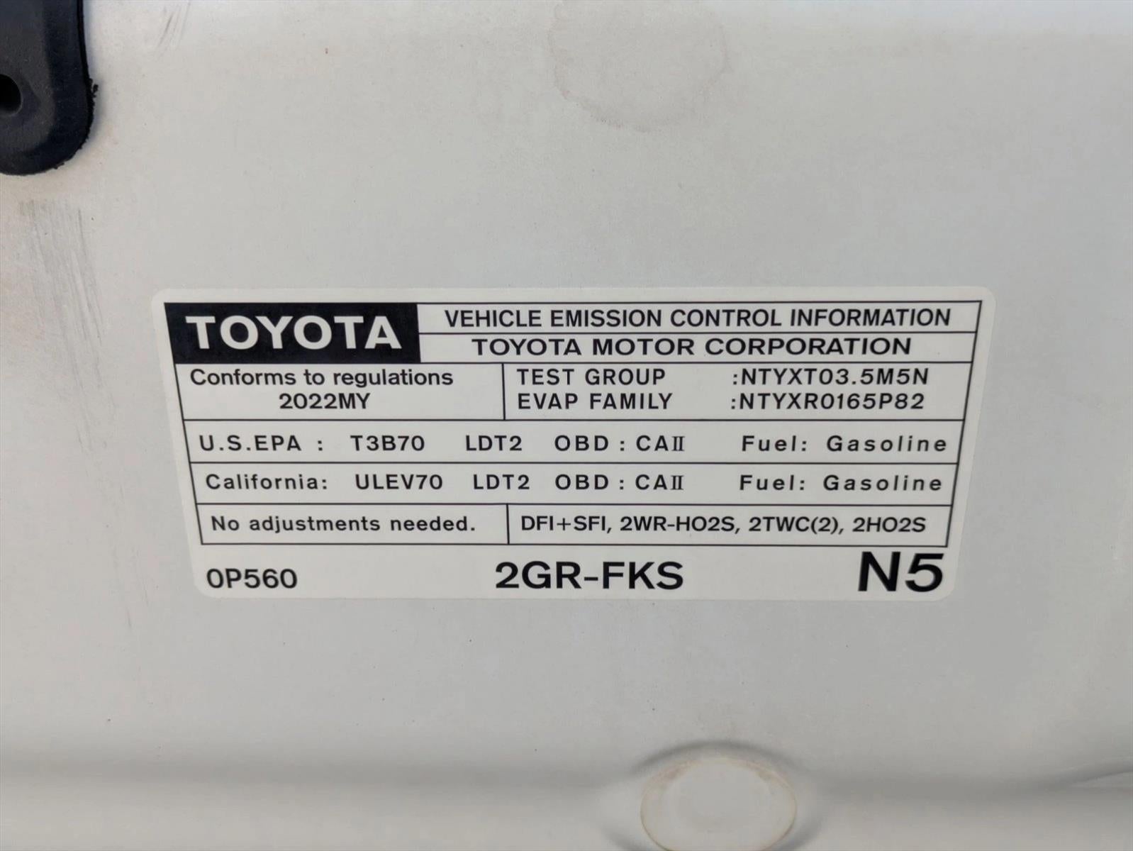 2022 Toyota Tacoma 2WD 2WD TRD Sport Double Cab 5' Bed V6 AT (Natl)