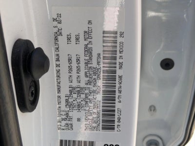 2022 Toyota Tacoma 2WD 2WD TRD Sport Double Cab 5' Bed V6 AT (Natl)