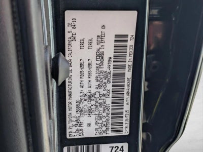 2018 Toyota Tacoma TRD Sport Double Cab 6' Bed V6 4x2 AT (Natl)
