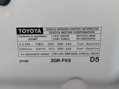 2021 Toyota Tacoma 2WD 2WD TRD Sport Double Cab 6' Bed V6 AT (Natl)