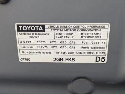 2021 Toyota Tacoma 4WD 4WD TRD Sport Double Cab 5' Bed V6 AT (Natl)