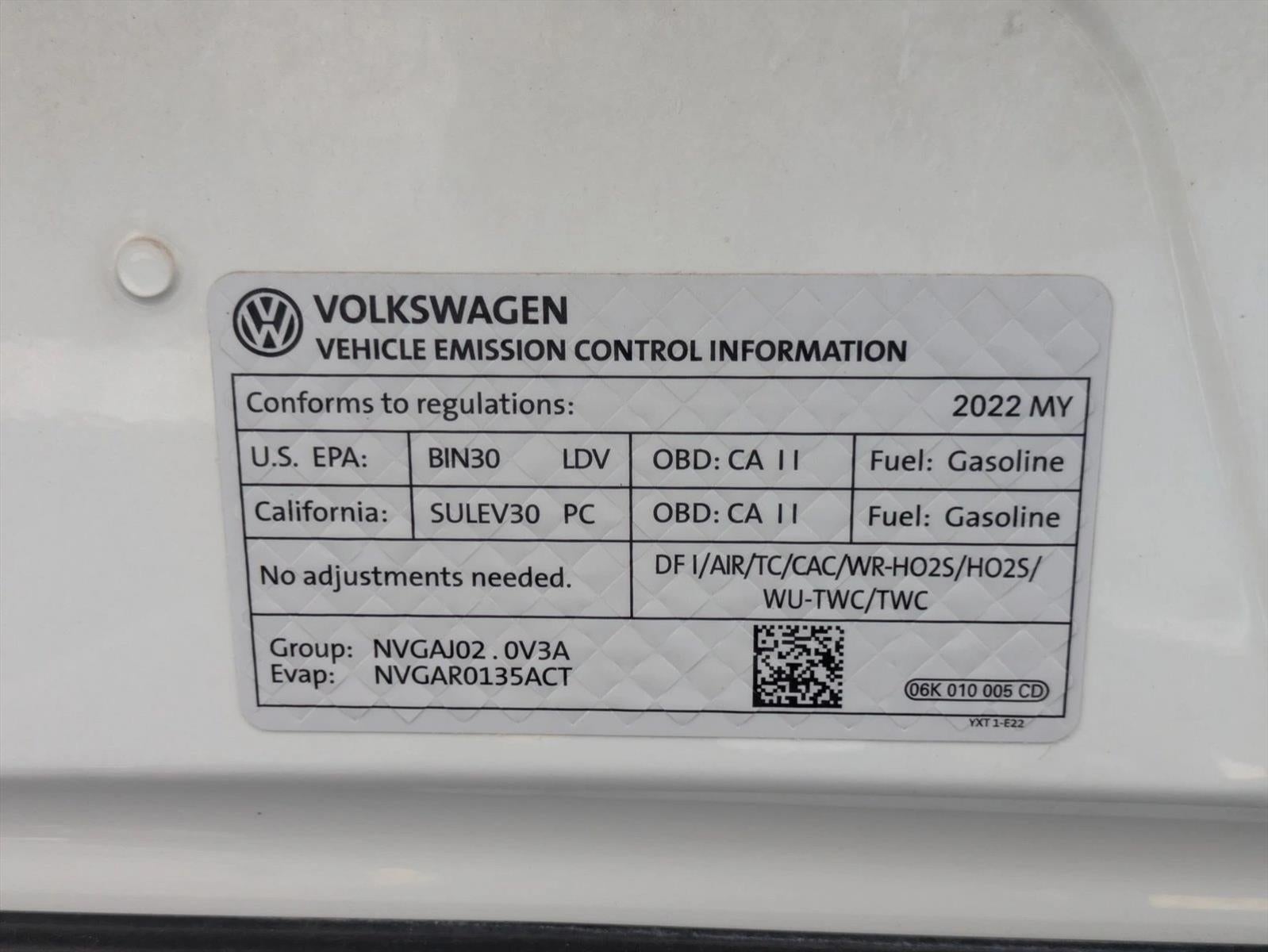 2022 Volkswagen Tiguan 2.0T SE FWD
