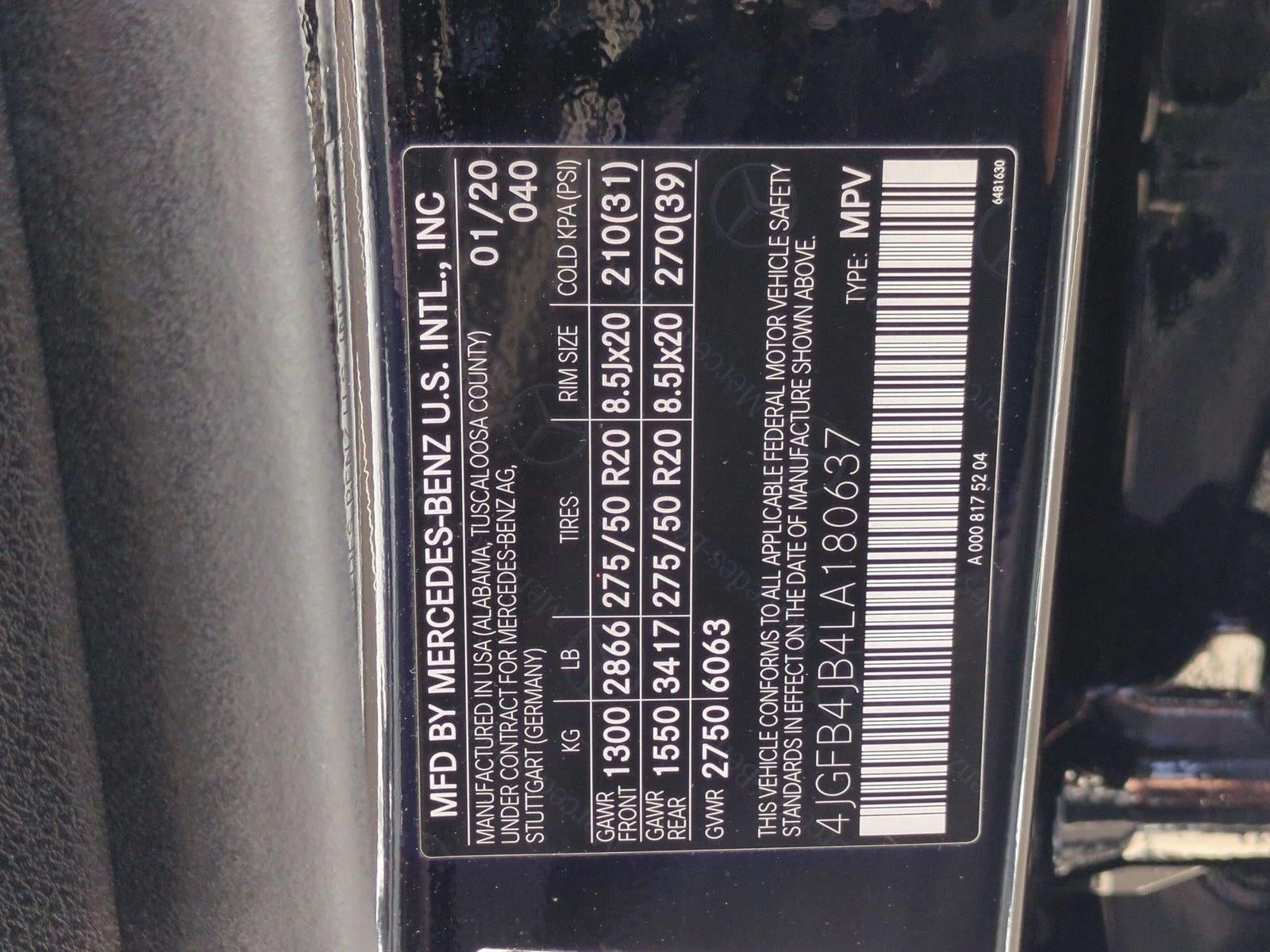 2020 Mercedes-Benz GLE GLE 350 SUV