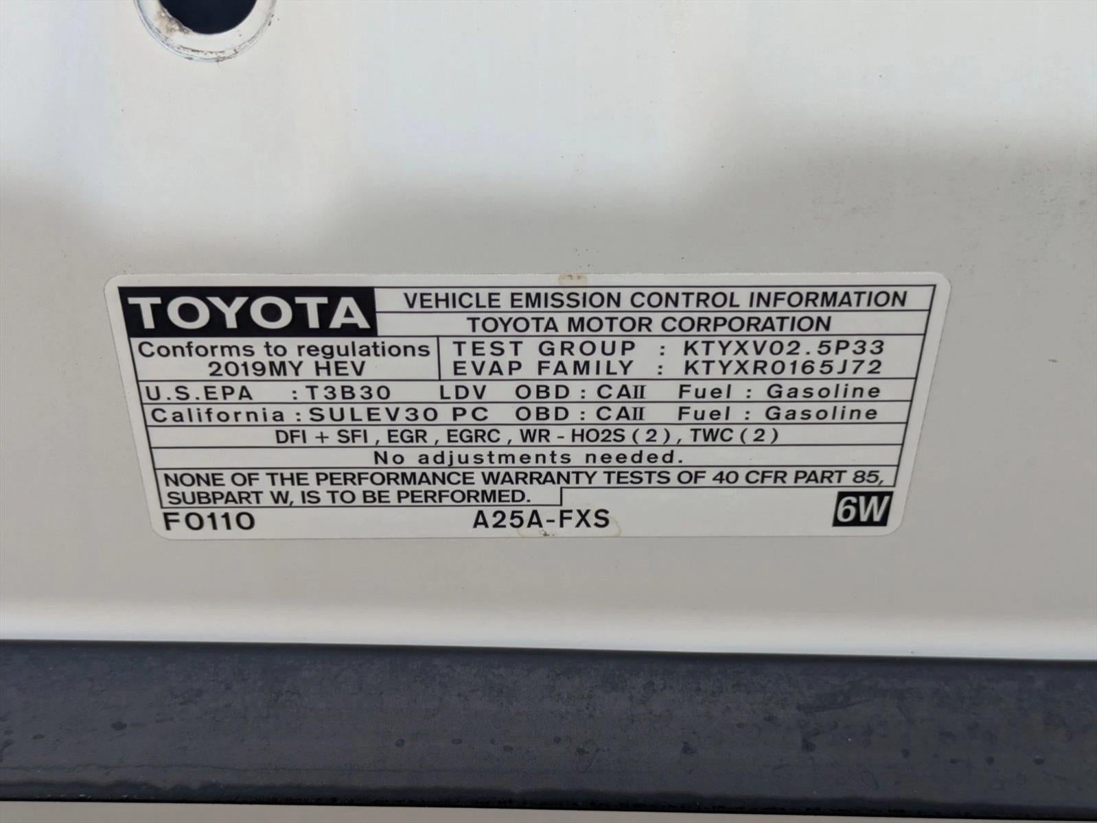 2019 Toyota Camry Hybrid SE CVT (Natl)