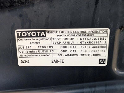 2016 Toyota Camry 4dr Sdn I4 Auto XLE (SE)