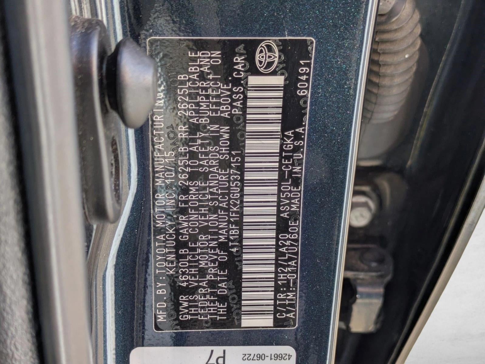 2016 Toyota Camry 4dr Sdn I4 Auto XLE (SE)