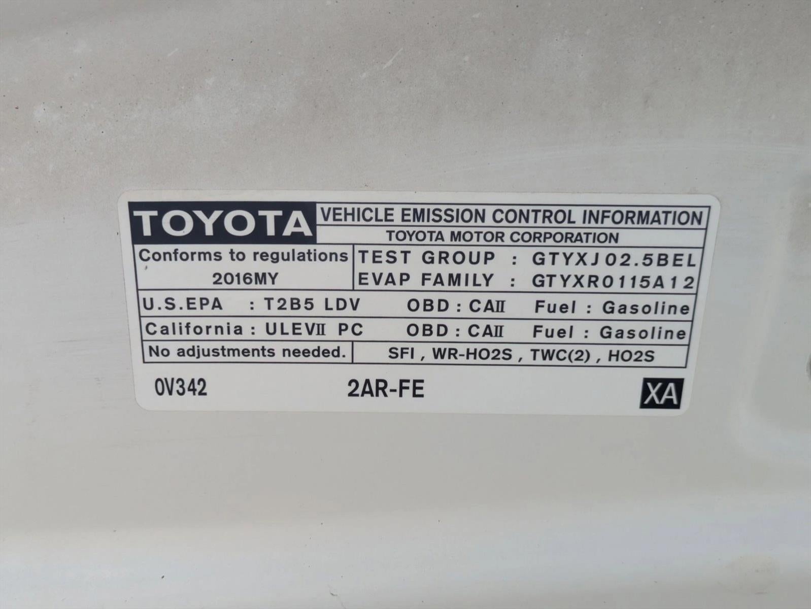 2016 Toyota Camry 4dr Sdn I4 Auto XSE (Natl)