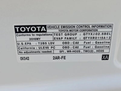 2016 Toyota Camry 4dr Sdn I4 Auto SE (SE)