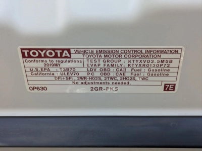 2019 Toyota Camry XSE V6 Auto (Natl)