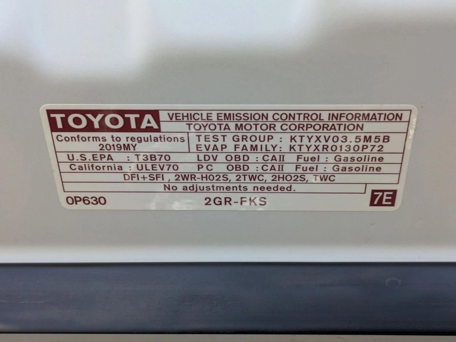 2019 Toyota Camry XSE V6 Auto (Natl)