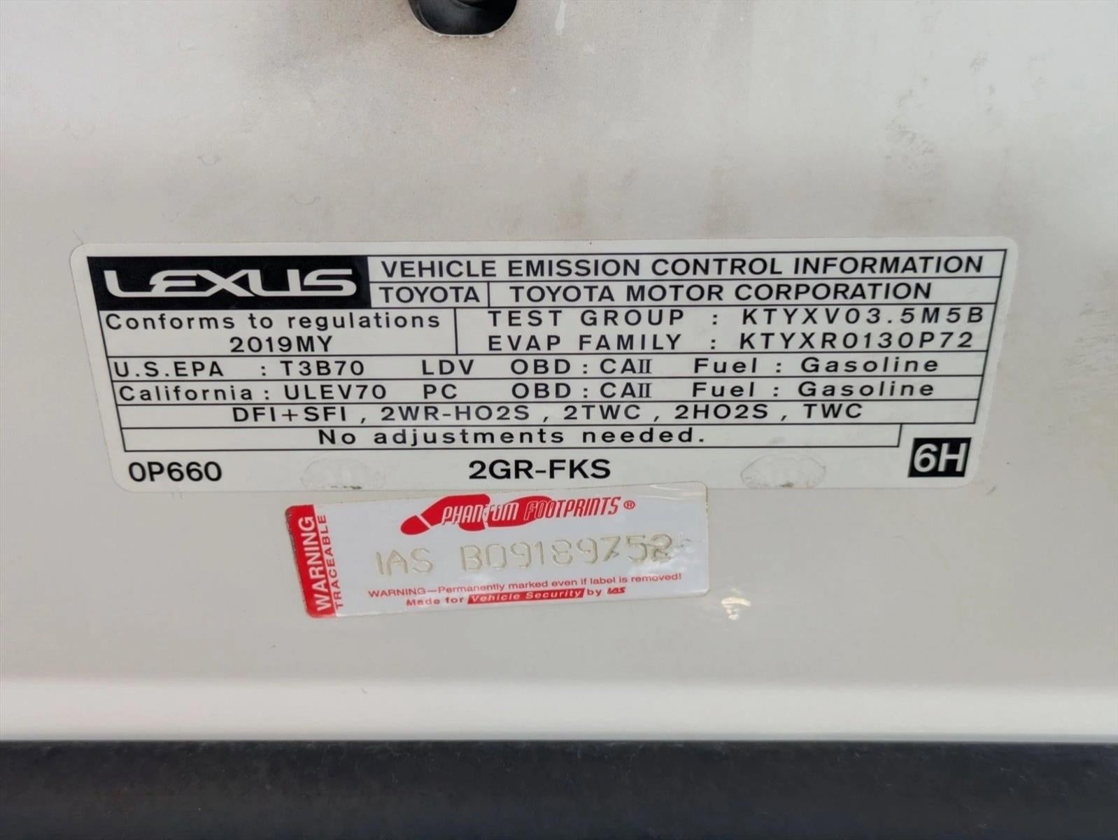 2019 Lexus ES 350 FWD