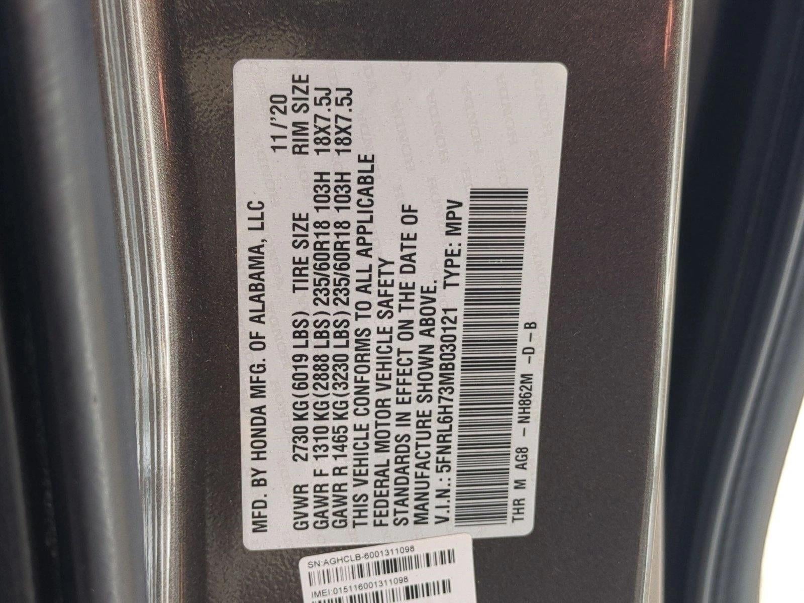 2021 Honda Odyssey EX-L Auto