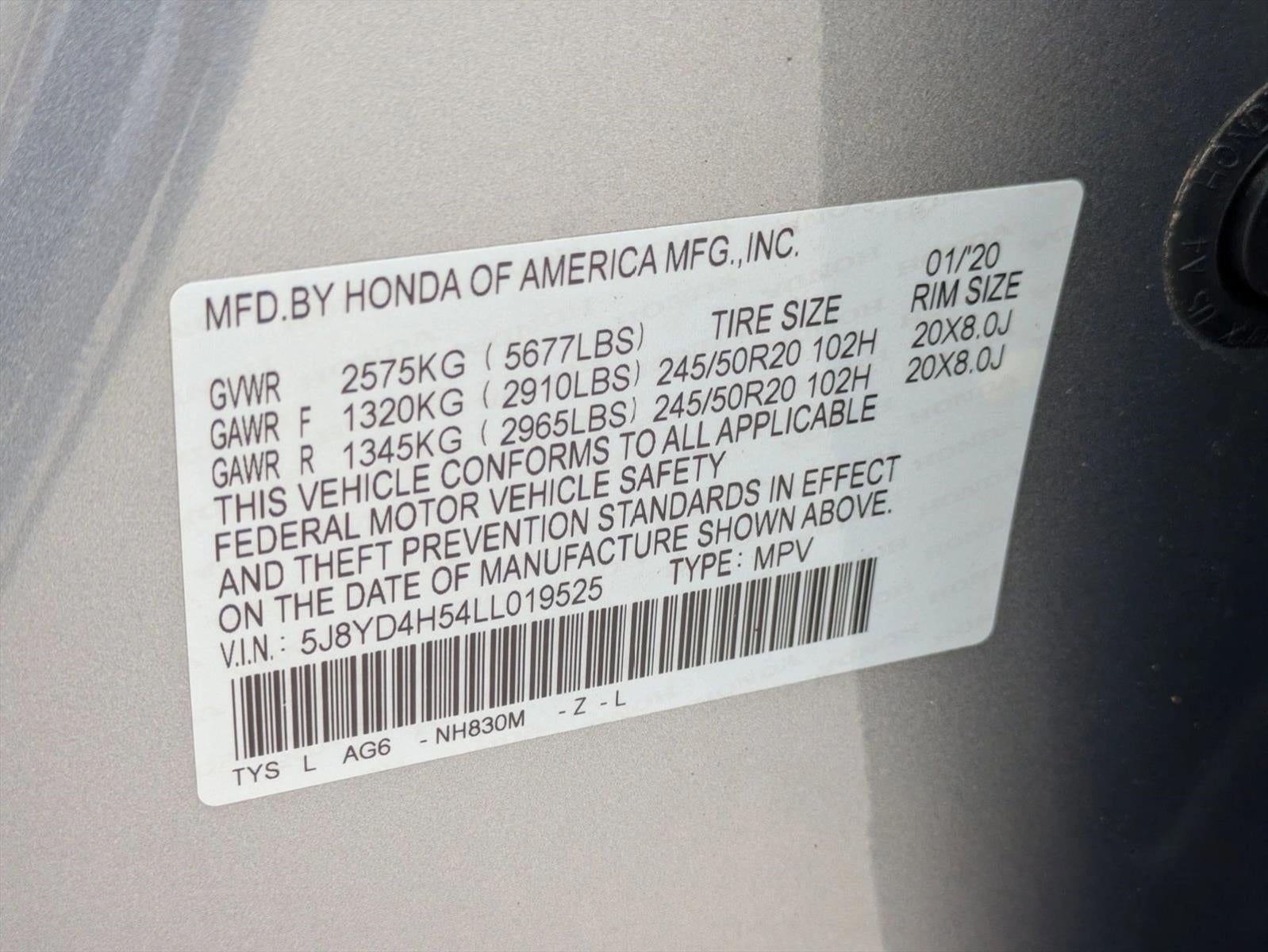 2020 Acura MDX SH-AWD 7-Passenger w/Technology Pkg