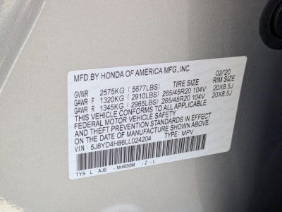2020 Acura MDX SH-AWD 6-Passenger w/Advance Pkg