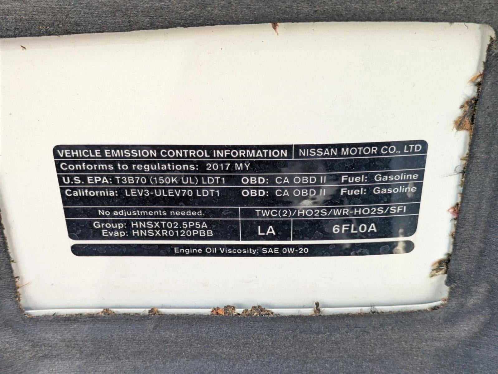 2017 Nissan Rogue FWD SV