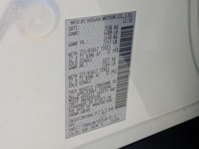 2017 Nissan Rogue FWD SV