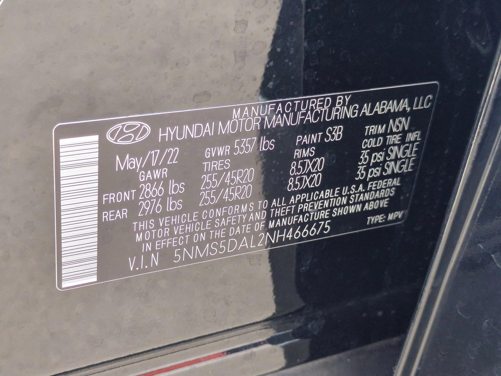 2022 Hyundai SANTA FE Calligraphy AWD