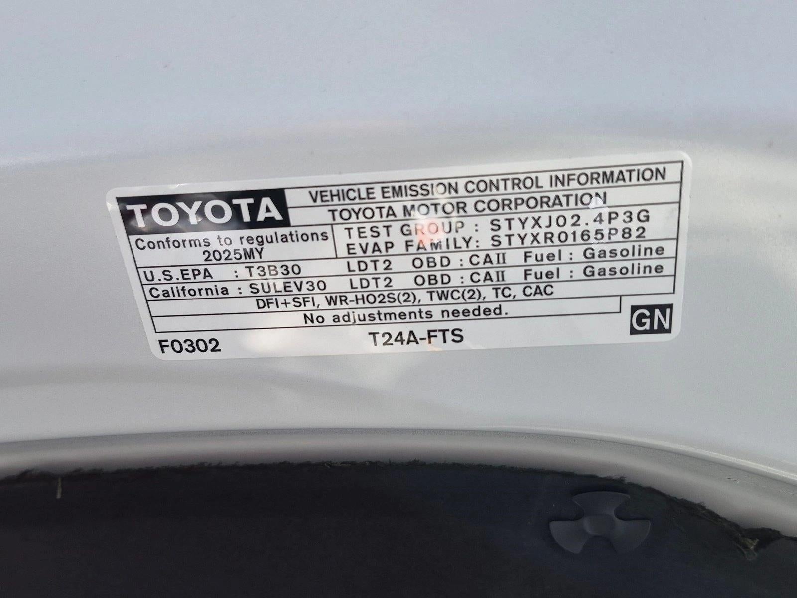 2025 Toyota Highlander XLE FWD (Natl)