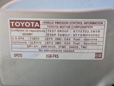 2019 Toyota Highlander XLE V6 FWD (Natl)