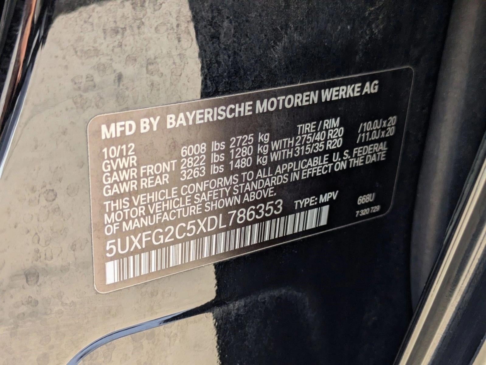 2013 BMW X6 xDrive35i AWD 4dr SUV