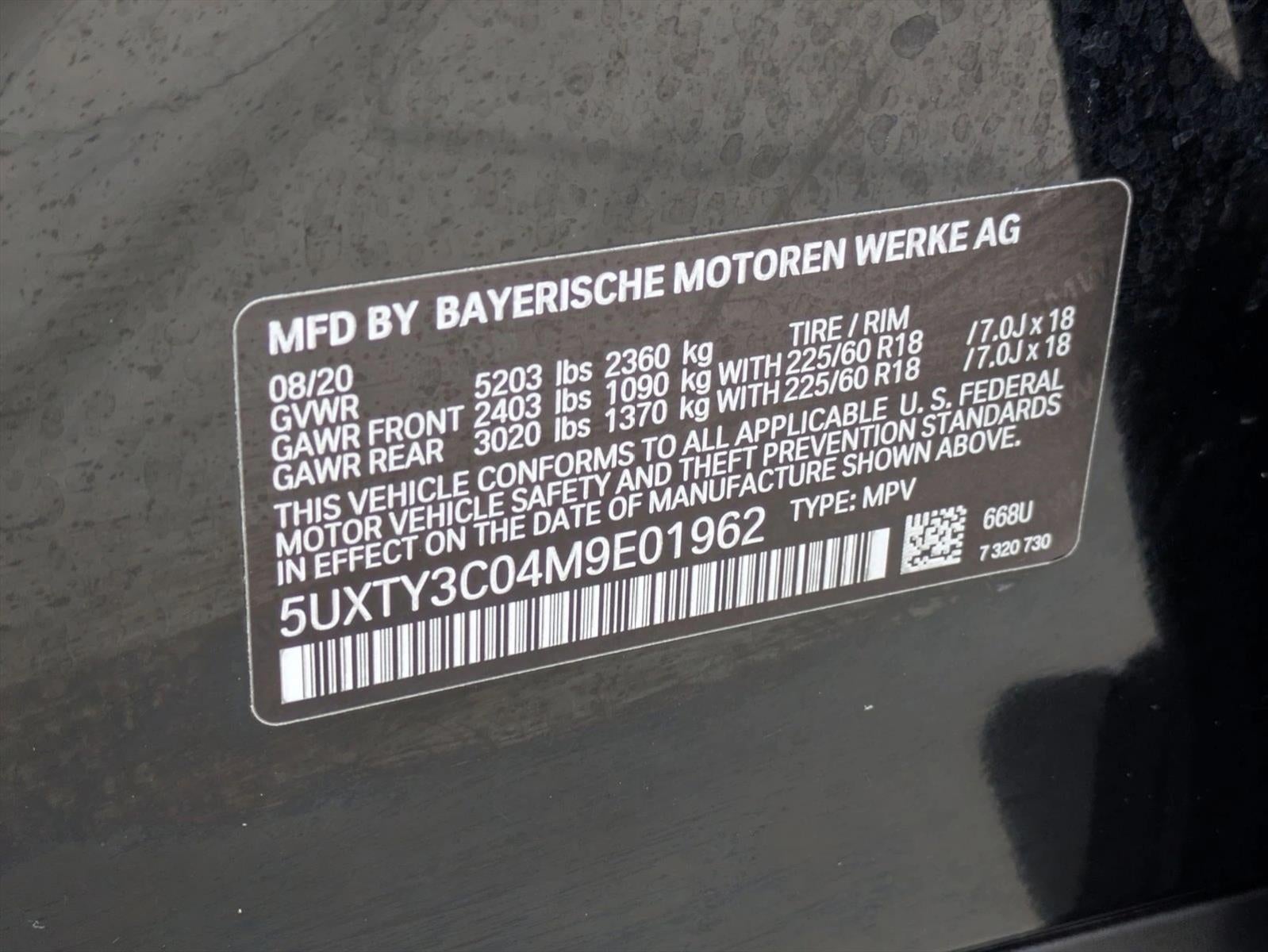 2021 BMW X3 sDrive30i Sports Activity Vehicle