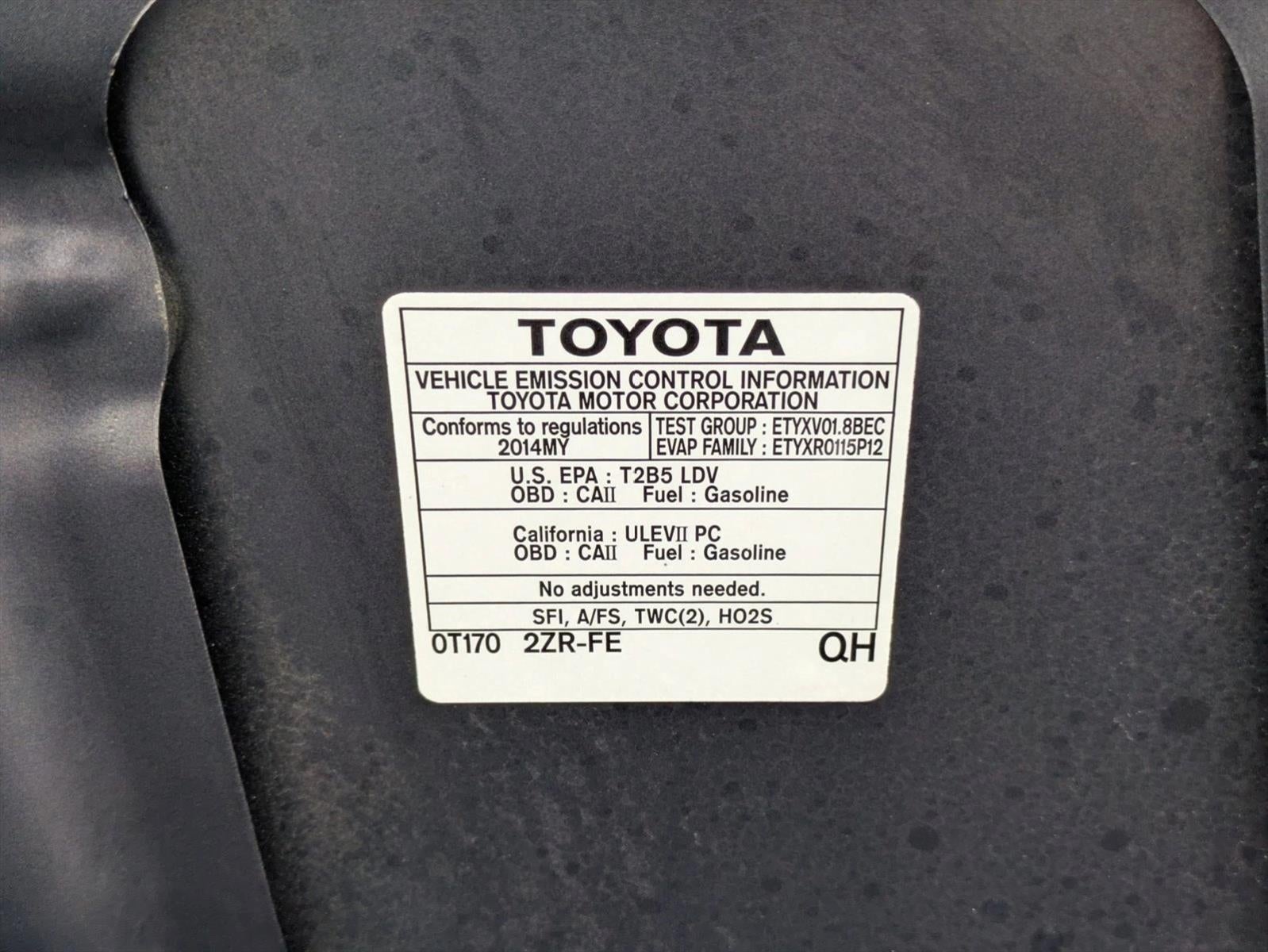 2014 Toyota Corolla 4dr Sdn Auto L (Natl)