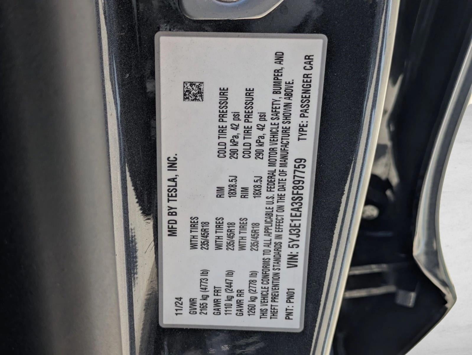2025 Tesla Model 3 Long Range RWD