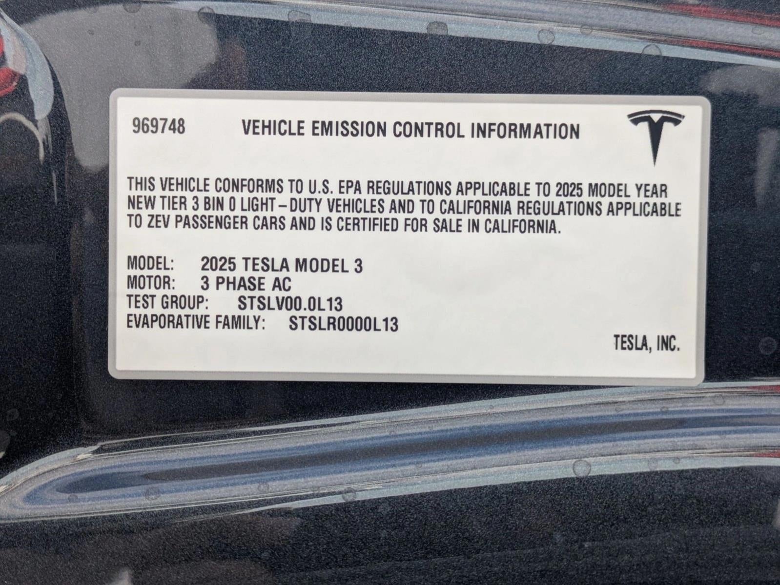 2025 Tesla Model 3 Long Range RWD