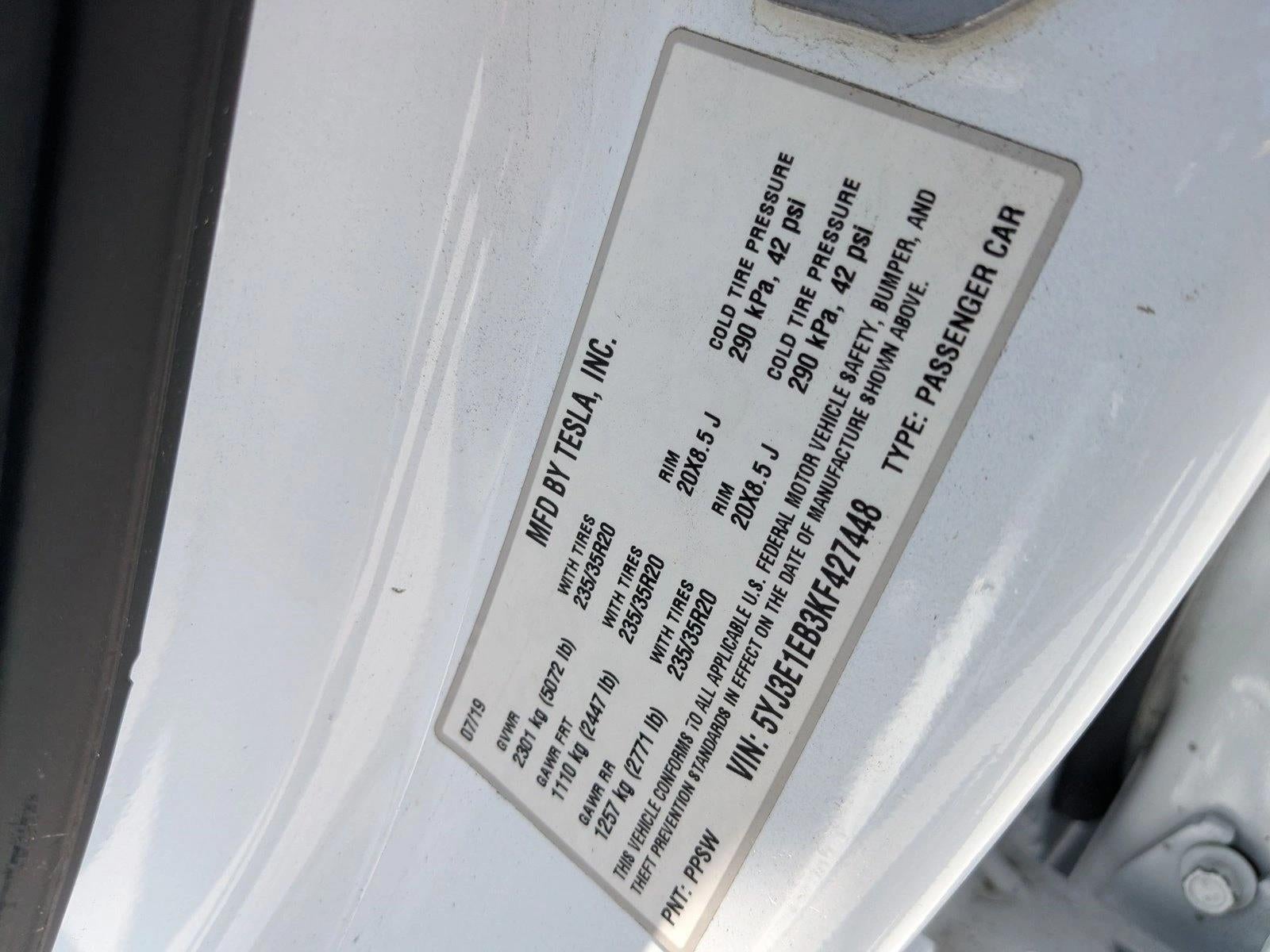 2019 Tesla Model 3 Long Range AWD