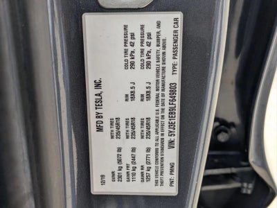 2020 Tesla Model 3 Long Range AWD