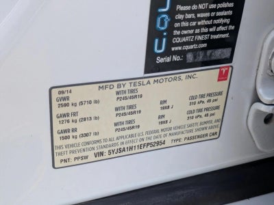 2014 Tesla Model S 4dr Sdn 85 kWh Battery
