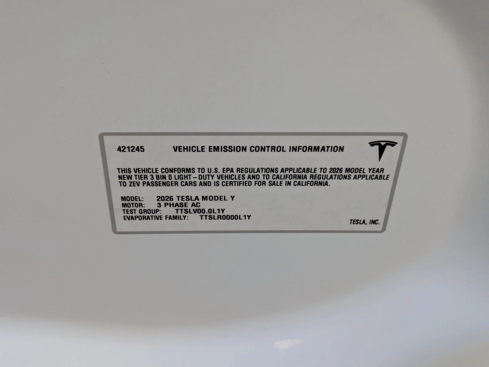 2026 Tesla Model Y Premium RWD