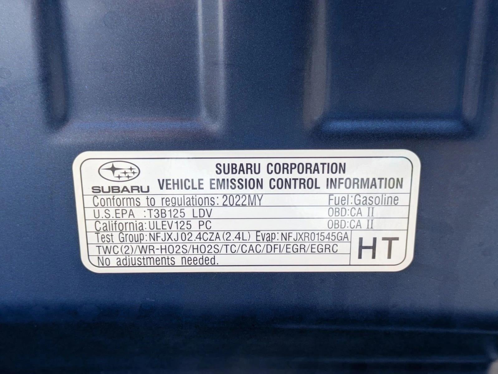 2022 Subaru WRX Limited Manual