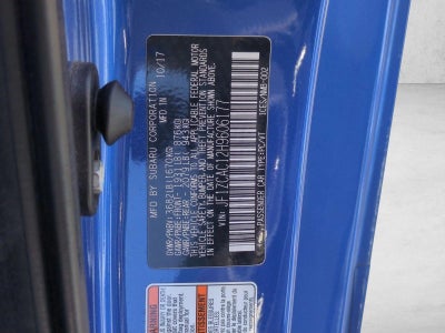 2017 Subaru BRZ Limited Manual