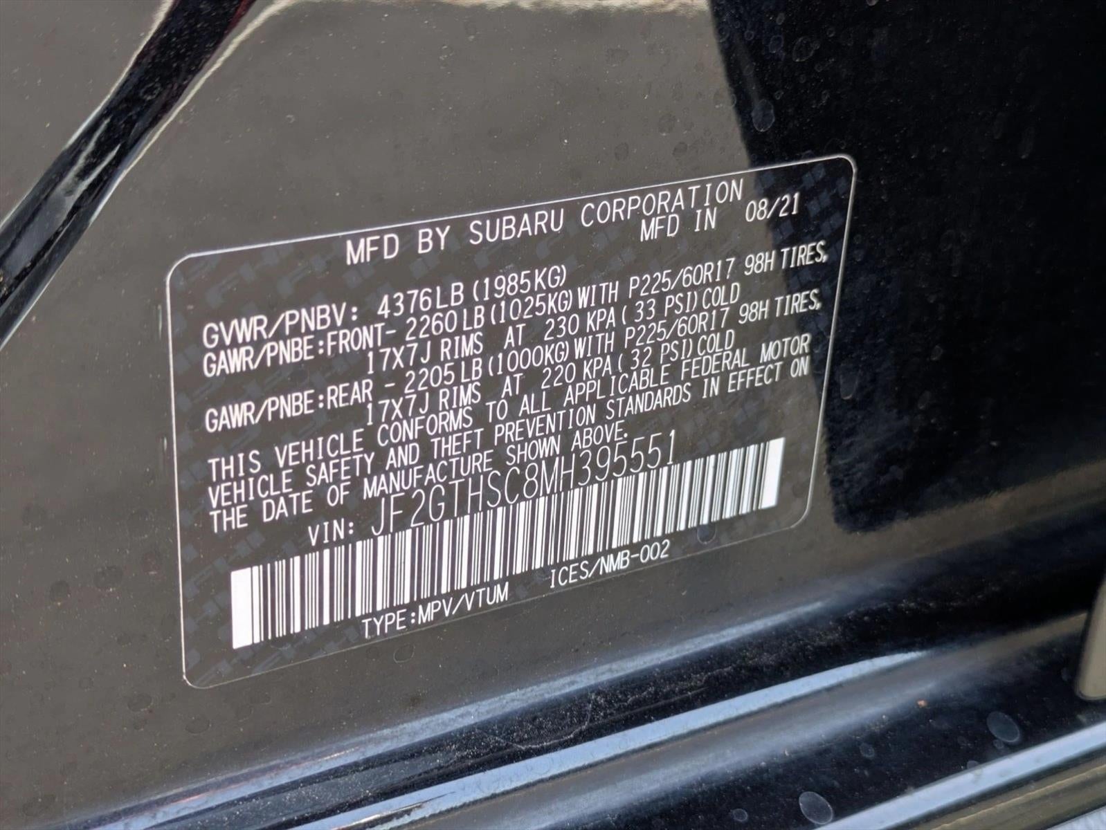 2021 Subaru Crosstrek Sport CVT