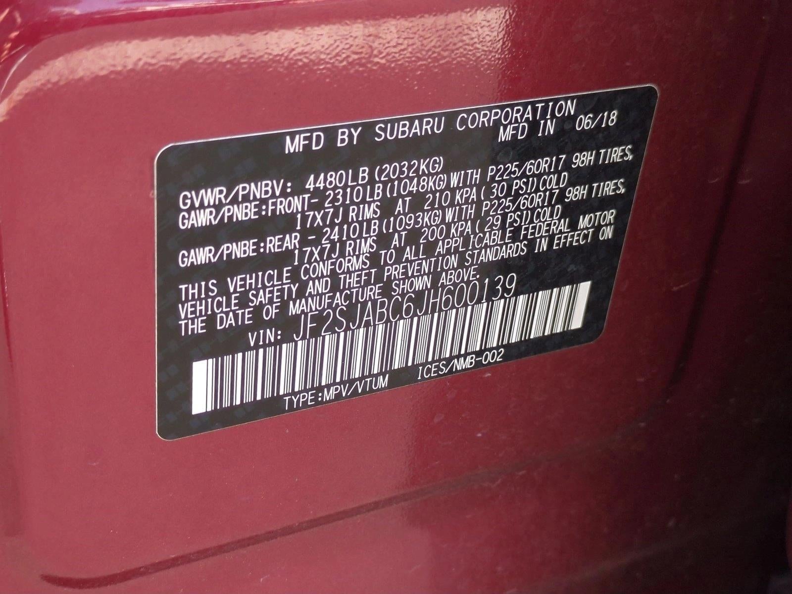 2018 Subaru Forester 2.5i CVT