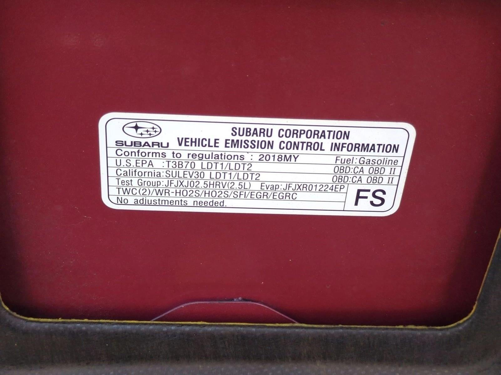 2018 Subaru Forester 2.5i CVT