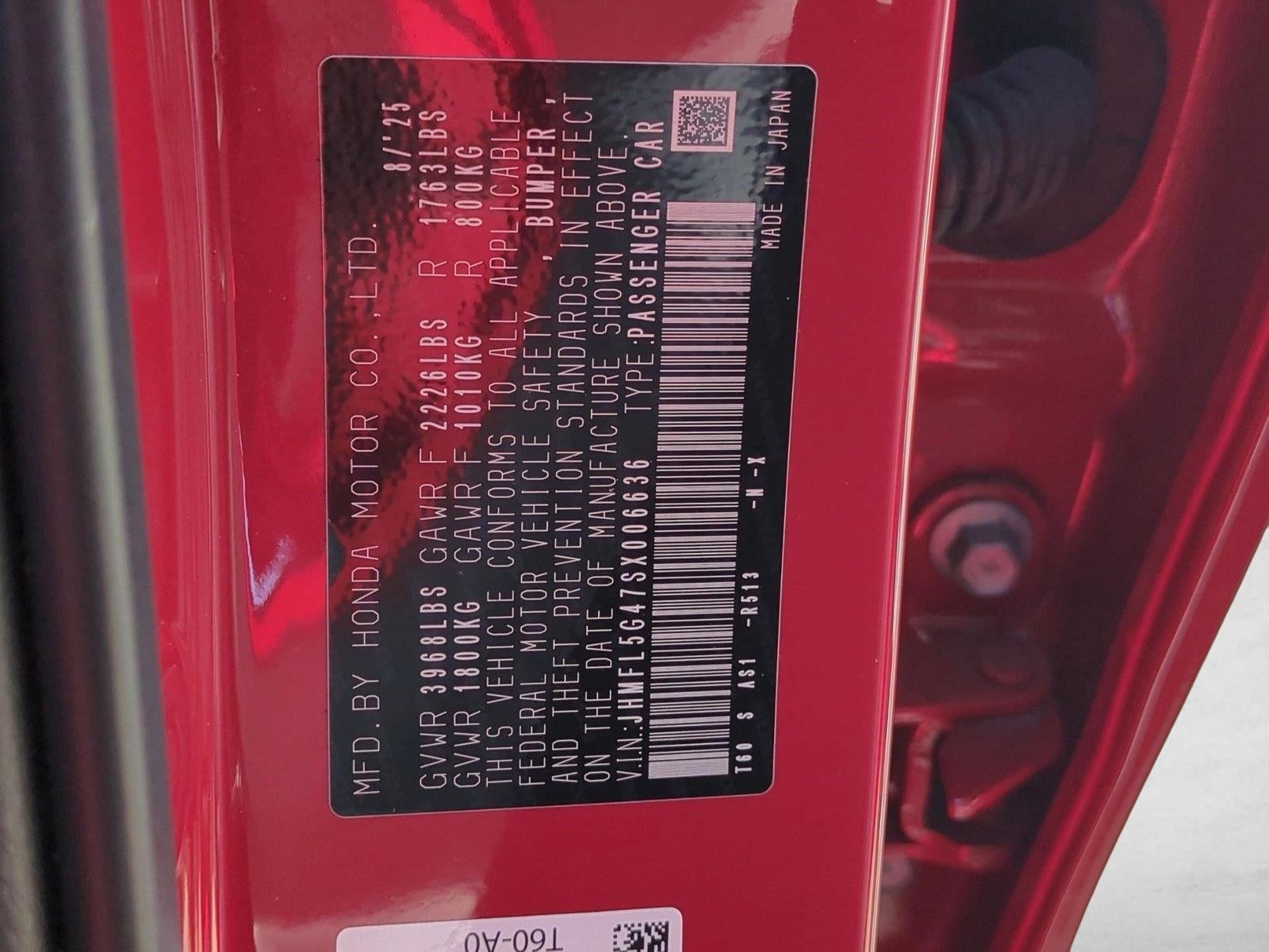 2025 Honda Civic Type R Manual Type R