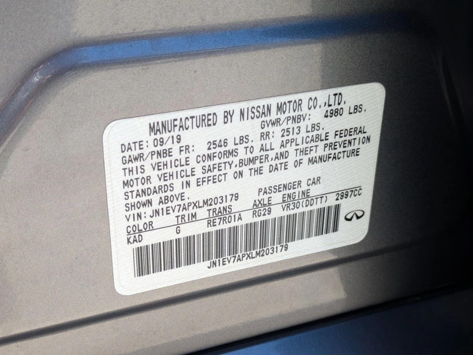 2020 INFINITI Q50 3.0t LUXE RWD