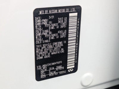 2021 INFINITI QX80 PREMIUM SELECT 4WD
