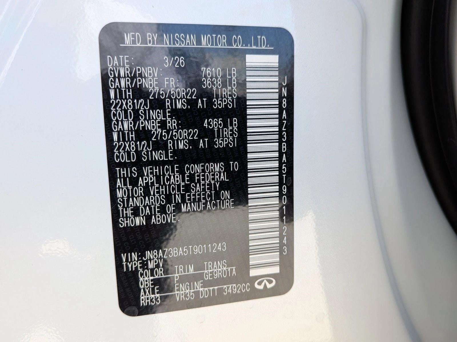 2026 INFINITI QX80 LUXE RWD