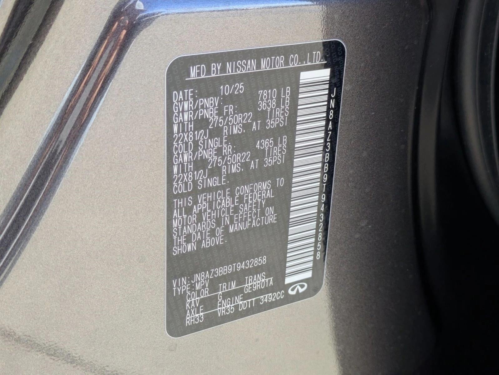 2026 INFINITI QX80 LUXE AWD