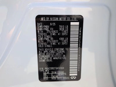 2026 INFINITI QX80 SPORT AWD