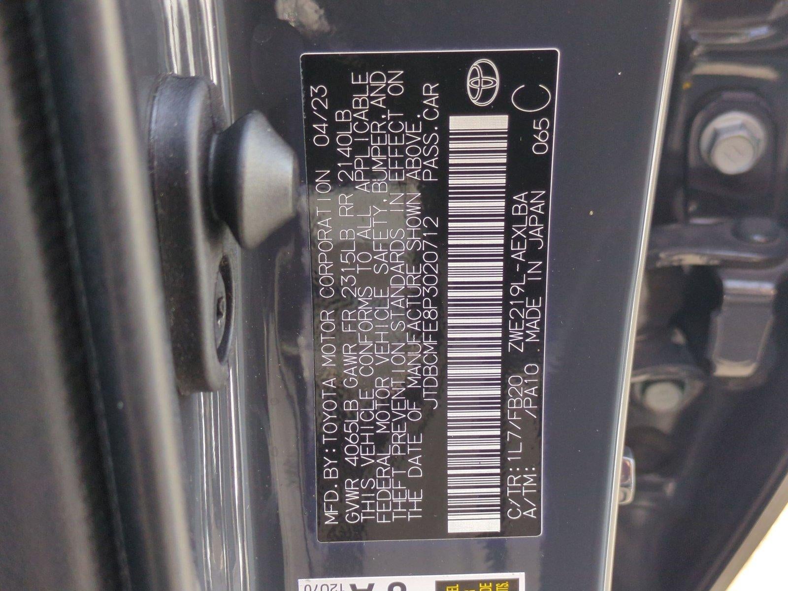 2023 Toyota Corolla Hybrid LE FWD (Natl)