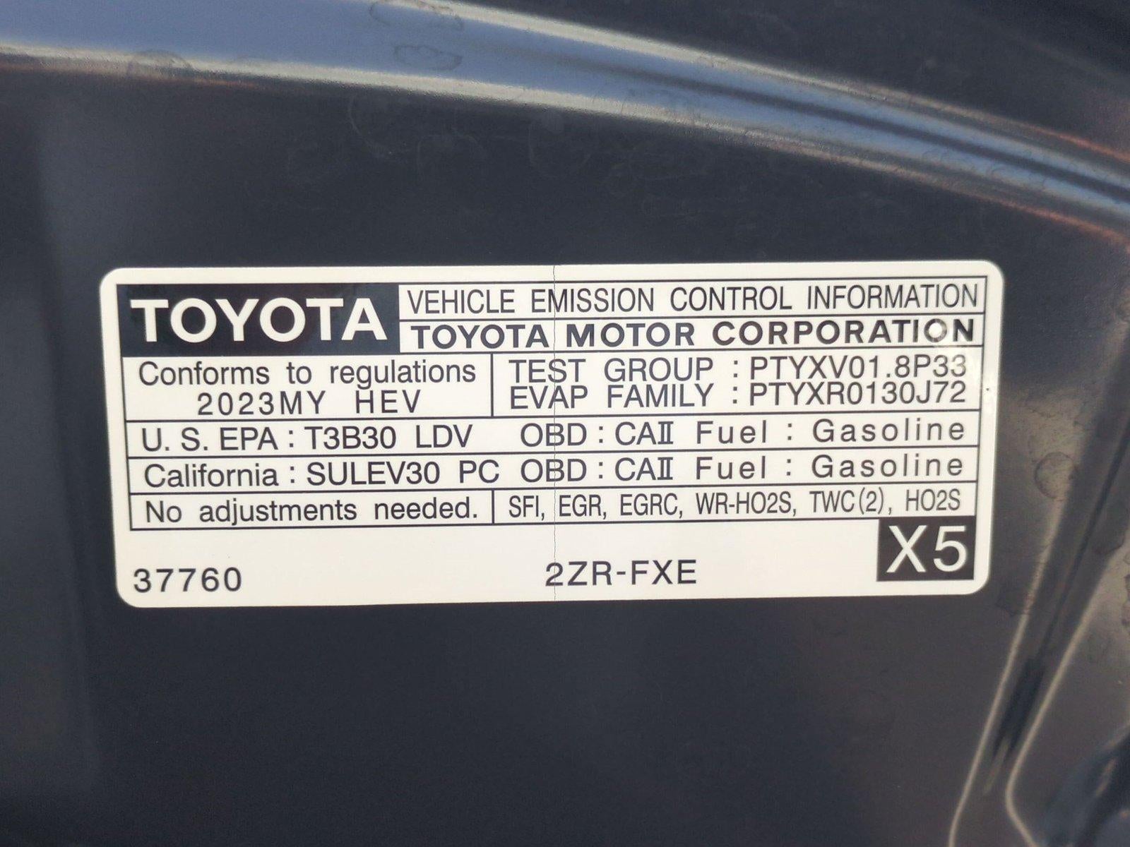 2023 Toyota Corolla Hybrid LE FWD (Natl)