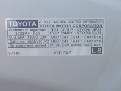 2022 Toyota Corolla Hybrid LE CVT (Natl)
