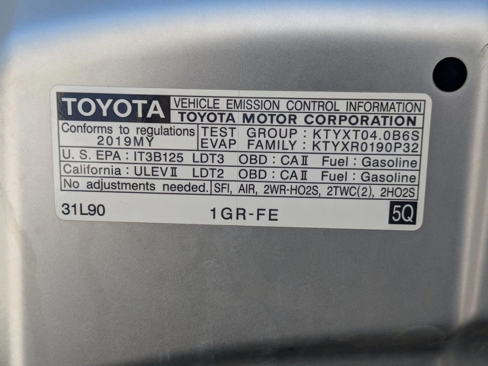 2019 Toyota 4Runner SR5 Premium 4WD (Natl)
