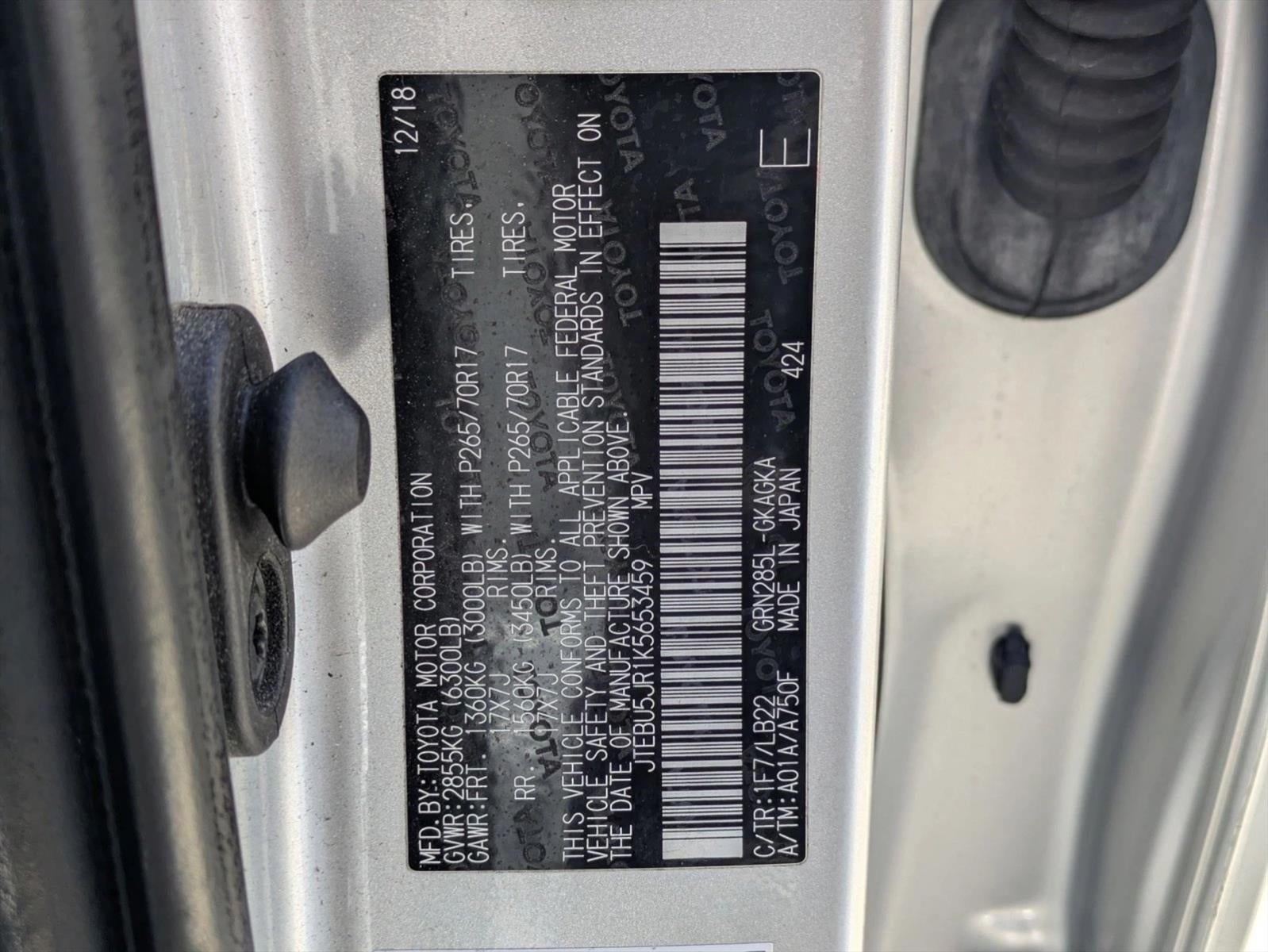 2019 Toyota 4Runner SR5 Premium 4WD (Natl)