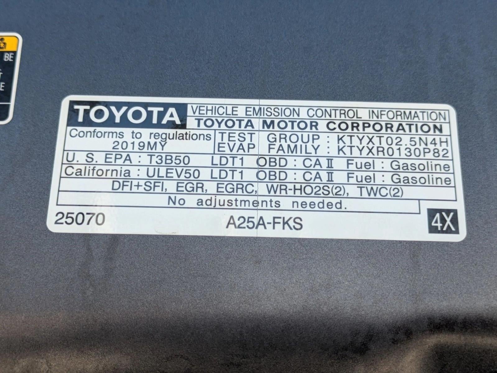 2019 Toyota RAV4 XLE FWD (GS)