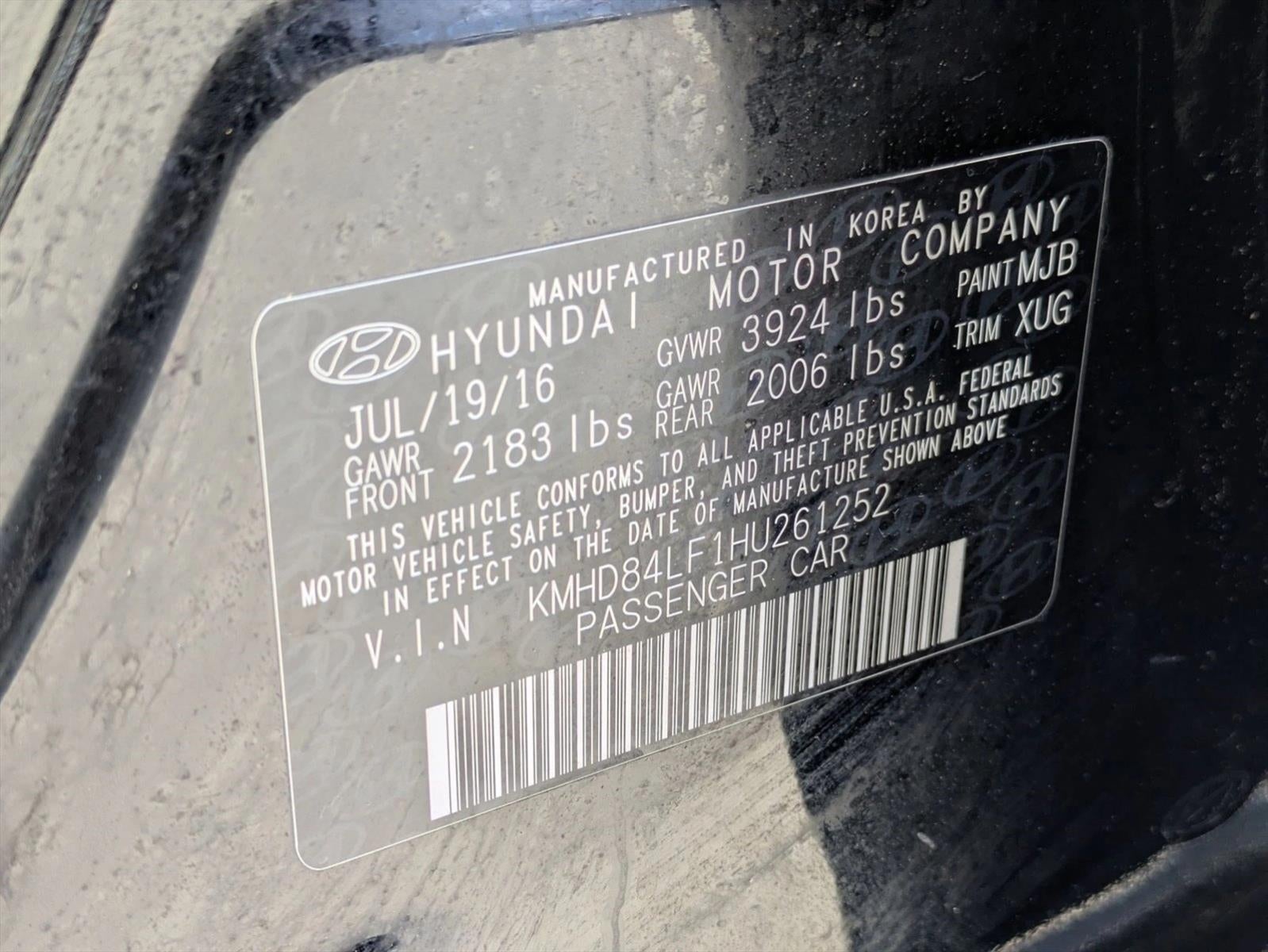 2017 Hyundai ELANTRA Value Edition 2.0L Auto (Ulsan)